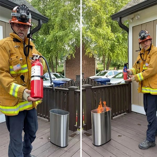 Prepared Hero Fire Spray - Mini Fire Extinguishers for House, Car, Garage - Kitchen Small Fire Extinguisher for Home, 100% Organic - Compact, Portable & Easy to Use, Non-Toxic - 8 Pack