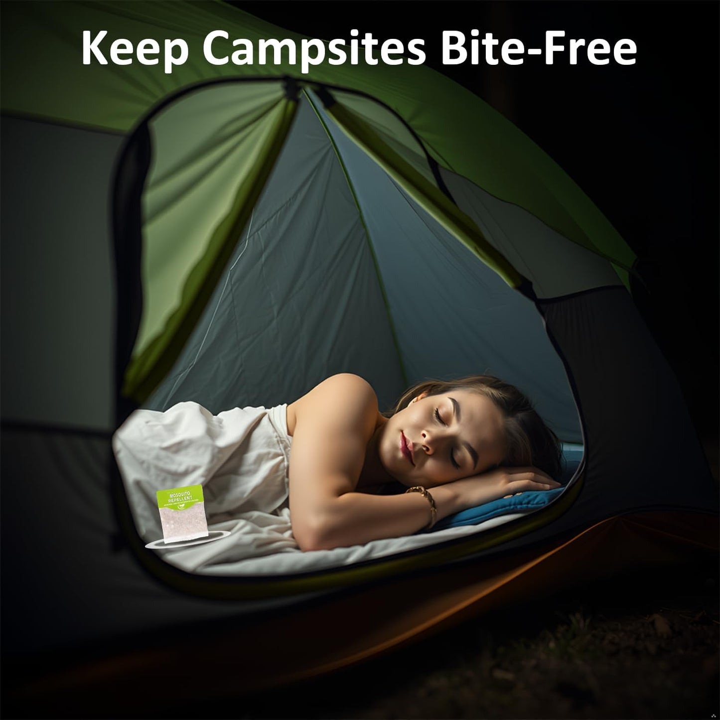 12 Pack Mosquito Repellent Pouches, Long Lasting Indoor & Outdoor Mosquito Control for Home, Patio, Camping, Travel, Safe for Kids & Pets