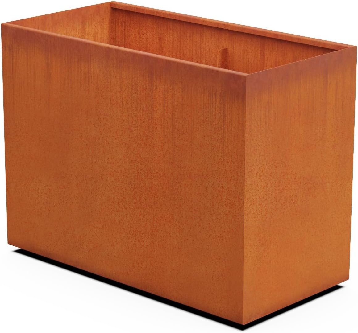 Large Rectangular Planters for Outdoor Plants 48x24x36 Inch | Extra Large Corten Steel Planters for Patios and Privacy Screens | Heavy Duty Metal Planter Rectangle, Fully Assembled