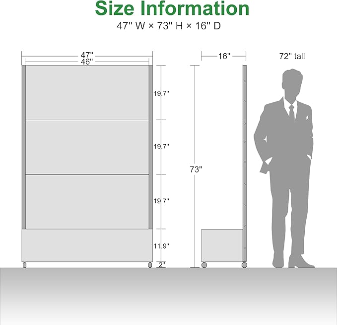 Casaphoria Metal Raised Garden Bed with Trellis and Wheels, 72"x47"x16" Planter Box for Climbing Plants, Vegetables & Vines, Features Drainage Holes and Privacy Screen (Black-Spring)