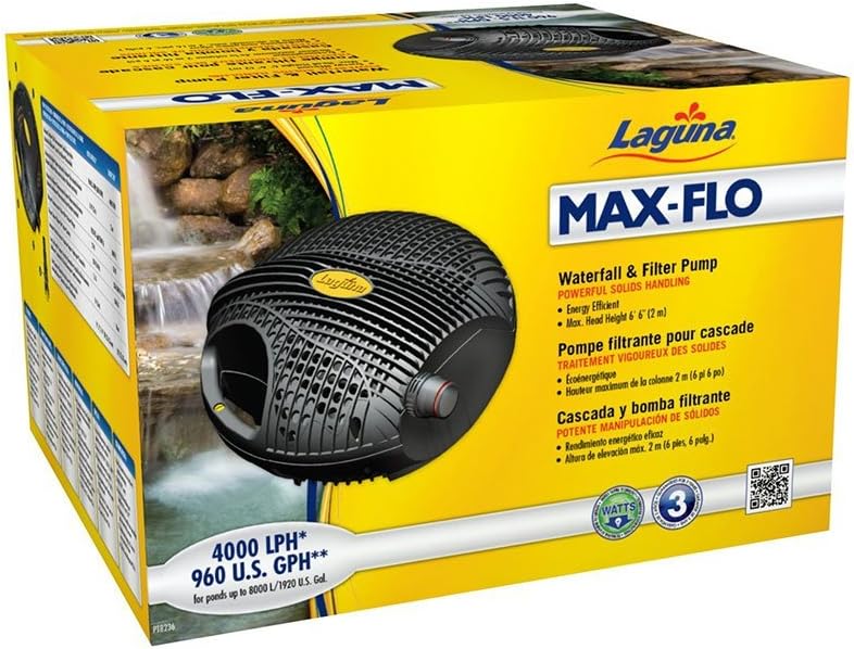 Laguna Max-Flo 960 Waterfall and Filter Pump for Ponds Up to 1920-Gallon