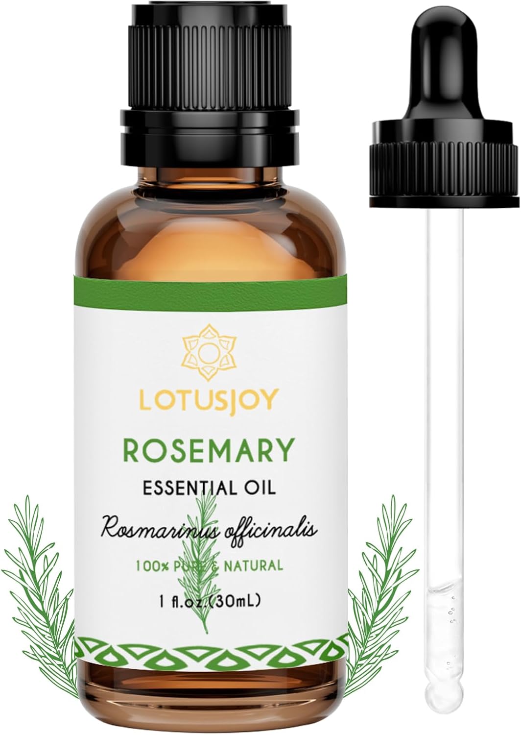 Rosemary Oil for Hair Growth Organic 1 Oz - 100% Pure Rosemary Essential Oil- 30ml