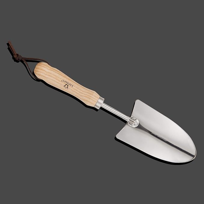Gardening Tool Sets – Garden Hand Tools Kits with Wood Handle and Stainless Steel Head，Trowel, Hoe, Shear