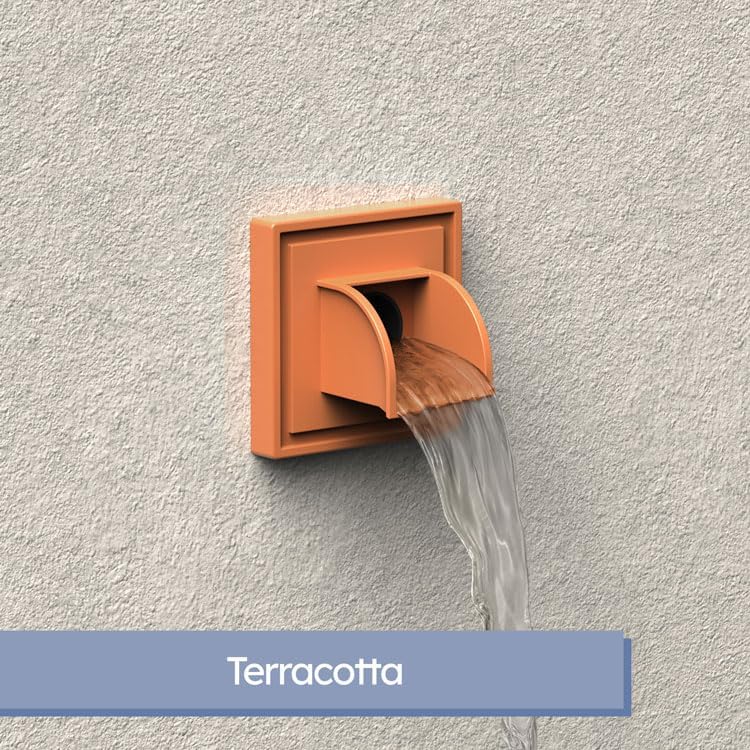 Marcello Square Pool & Fountain Water Feature Spout (Terracotta)