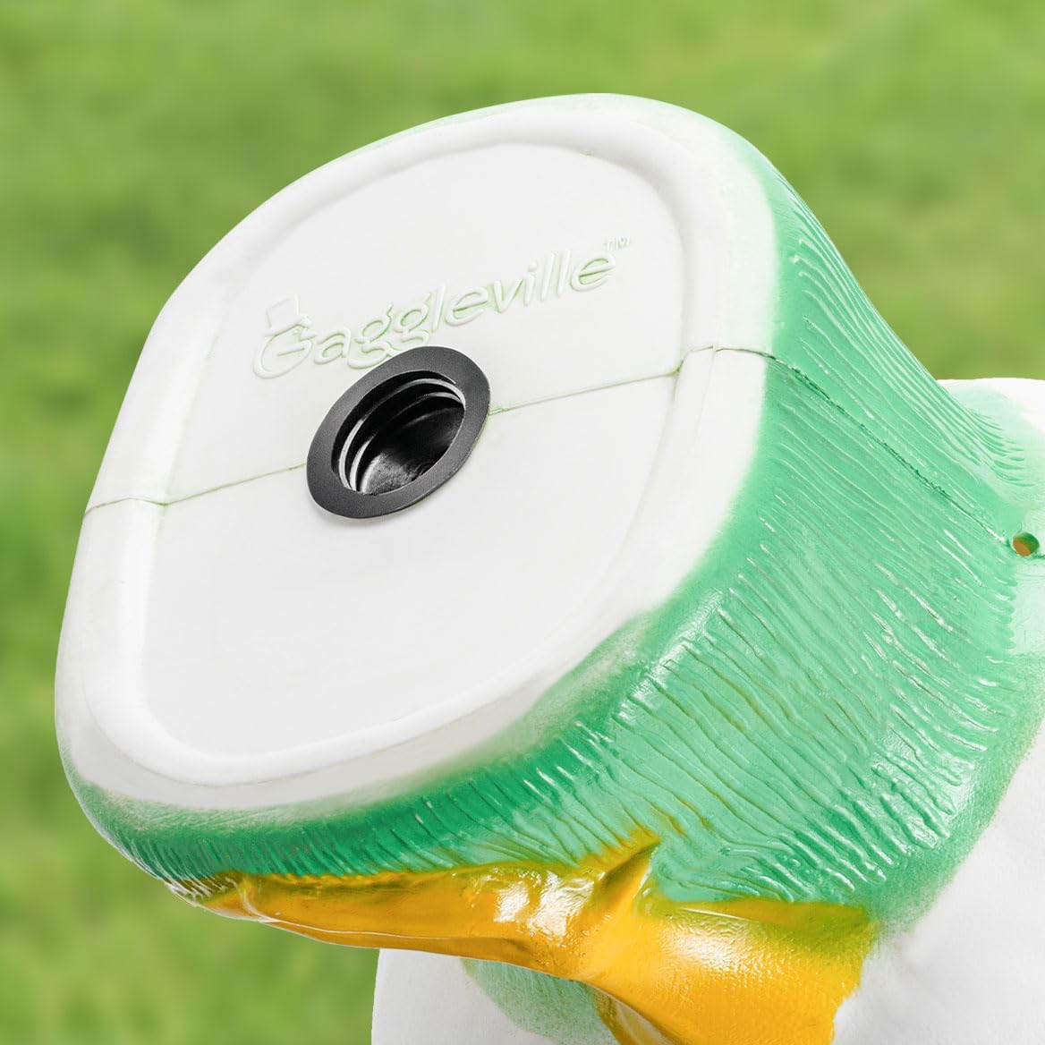 Fox Valley Traders Gaggleville 23" Large White Goose, Plastic Garden Décor, Vibrant and Clean Painted Goose Feet - Indoor or Outdoor Decorative Figurine for Garden, Patio, or Entryway Accent