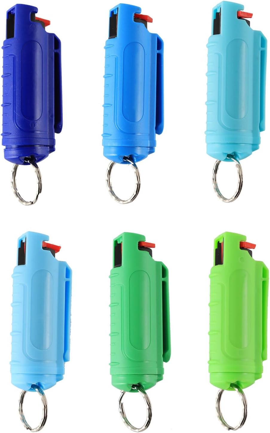 Multi Pack MagiUSA OC Pepper Spray Keychain Value Sets for Women Men 6 Pack or 8 Pack Self Defense Gel Kits Quick Release Compact Portable Personal Safety Tools Ideal Gift