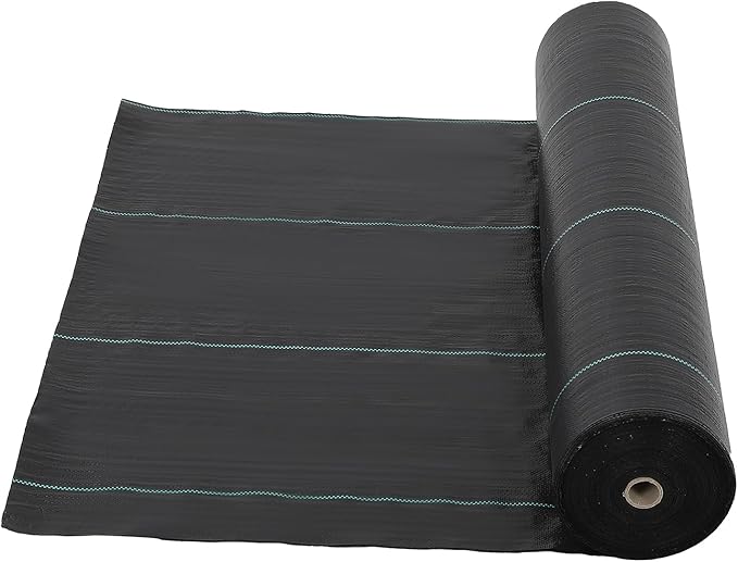 Towallmark 6.5ft X 330ft Weed Barrier Landscape Fabric Heavy Duty, Premium 3.2 oz Ground Cover Weed Block Gardening Mat, Easy Setup & Superior Weed Control, for Erosion Control, Weed Barrier