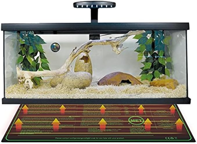 iPower GLHTMTS Durable Waterproof Seedling Heat Mat Warm Hydroponic Plant Germination Starting Pad, 10"x 20", Black