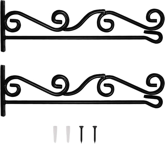 Wall Garden Flag Holder 2 Pack,Wall Garden Flag Stand,Garden Flag Scroll Hanger,Garden Flag Wall Hanger,one Piece Garden Flag Stand for Wall Porch,Great Gifts Ideas