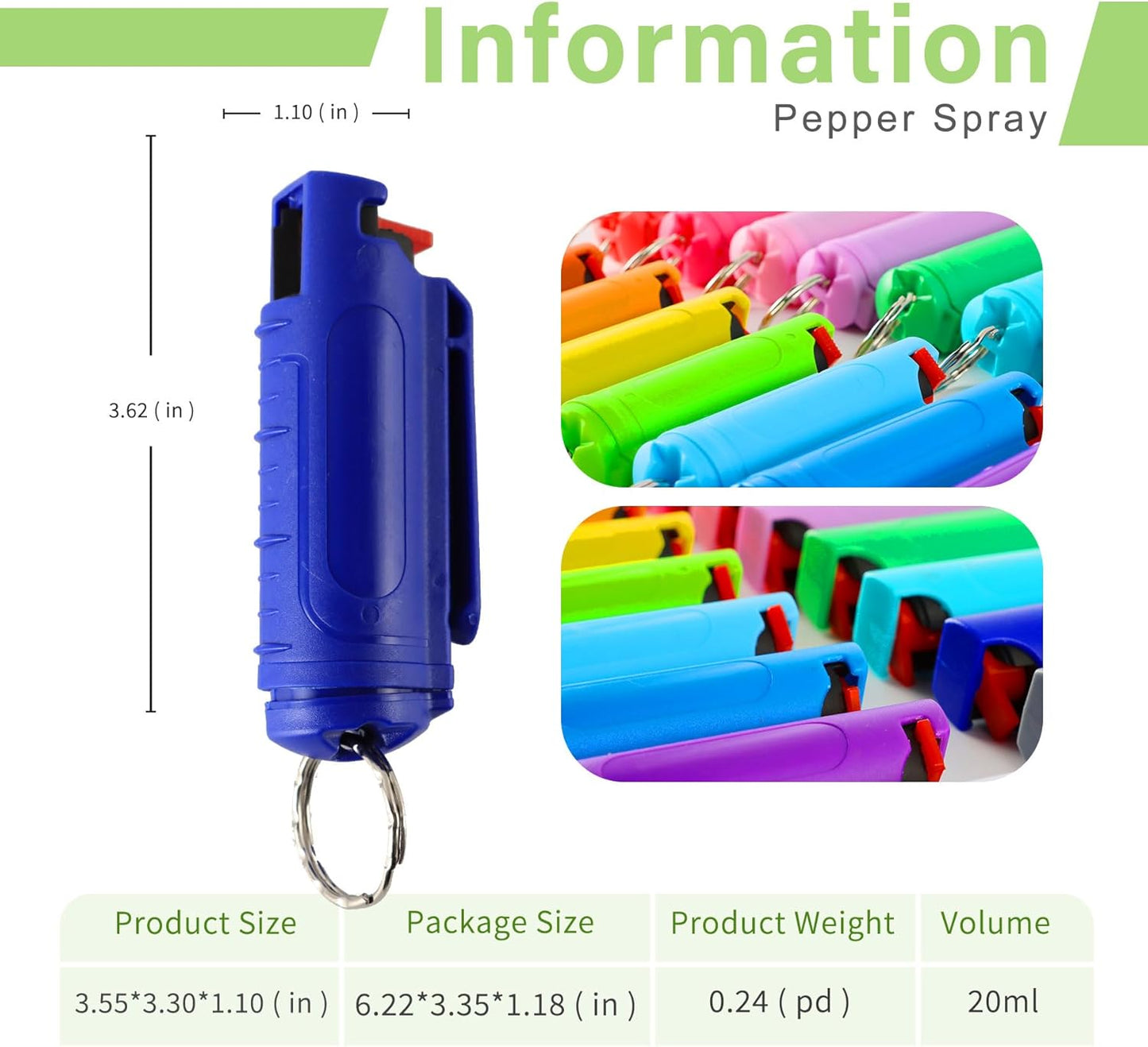 Multi Pack MagiUSA OC Pepper Spray Keychain Value Sets for Women Men 6 Pack or 8 Pack Self Defense Gel Kits Quick Release Compact Portable Personal Safety Tools Ideal Gift