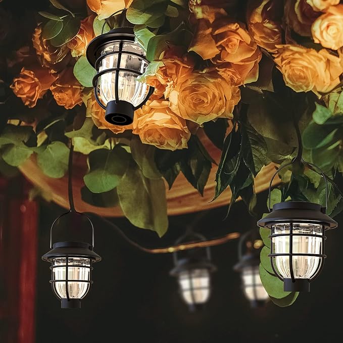 2 Pack Solar Pathway Lights Outdoor - Bright Solar Powered Garden Lights with Warm White LED, Auto On/Off Waterproof Path Lights Decorative, Landscape Lighting for Yard Patio Walkway Driveway