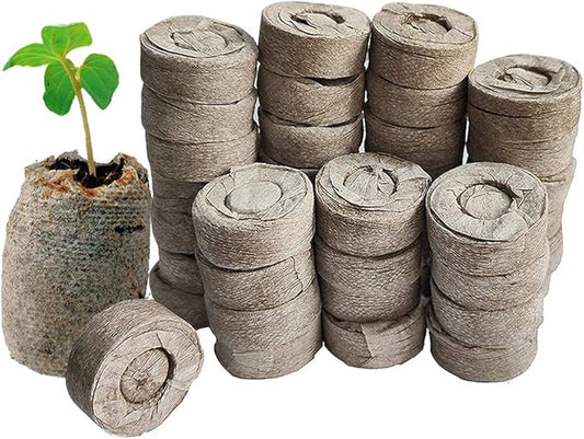 100 Pcs 45mm Peat Pellets Seed Starting Plugs Seeds Starter Pallet Seedling Soil Block