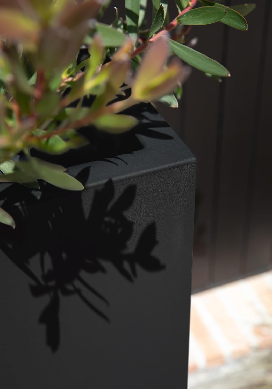 Veradek Block Series Pedestal Planter - Tall Planter for Indoor or Outdoor Front Porch | All-Weather Use with Removable Insert Bucket | Modern Décor for Flowers, Tall Trees, Faux Plants