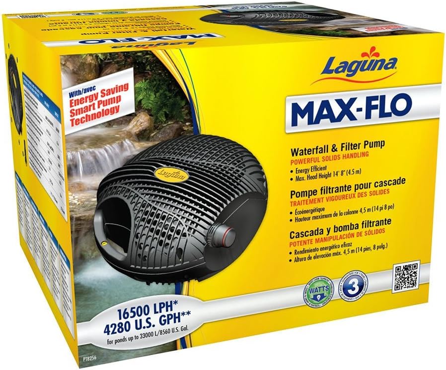 Laguna Max-Flo 4280 Electronic Waterfall and Filter Pump for Ponds Up to 8560-Gallon