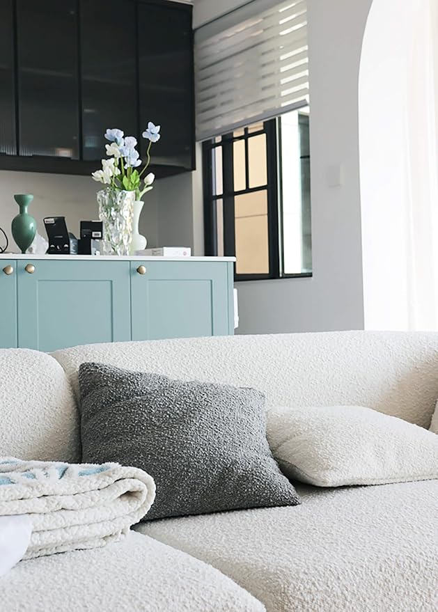 Dimoon 118''x17.7'' Blue Peel and Stick Wallpaper Contact Paper Modern Self Adhesive Wall Paper Removable Renter Friendly Textured Solid Color Shelf Cabinet Vinyl Roll (118''x17.7'',Nile Blue)