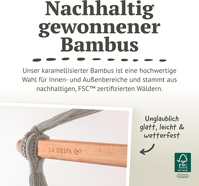 LA SIESTA® - Large Comfort Domingo Hammock Swing Chair & CasaMount - Weather & Tear Resistant Hanging Chair - Outdoor Indoor Hammock Chair w/Suspension Kit for Walls Ceilings Square Beams - Toucan