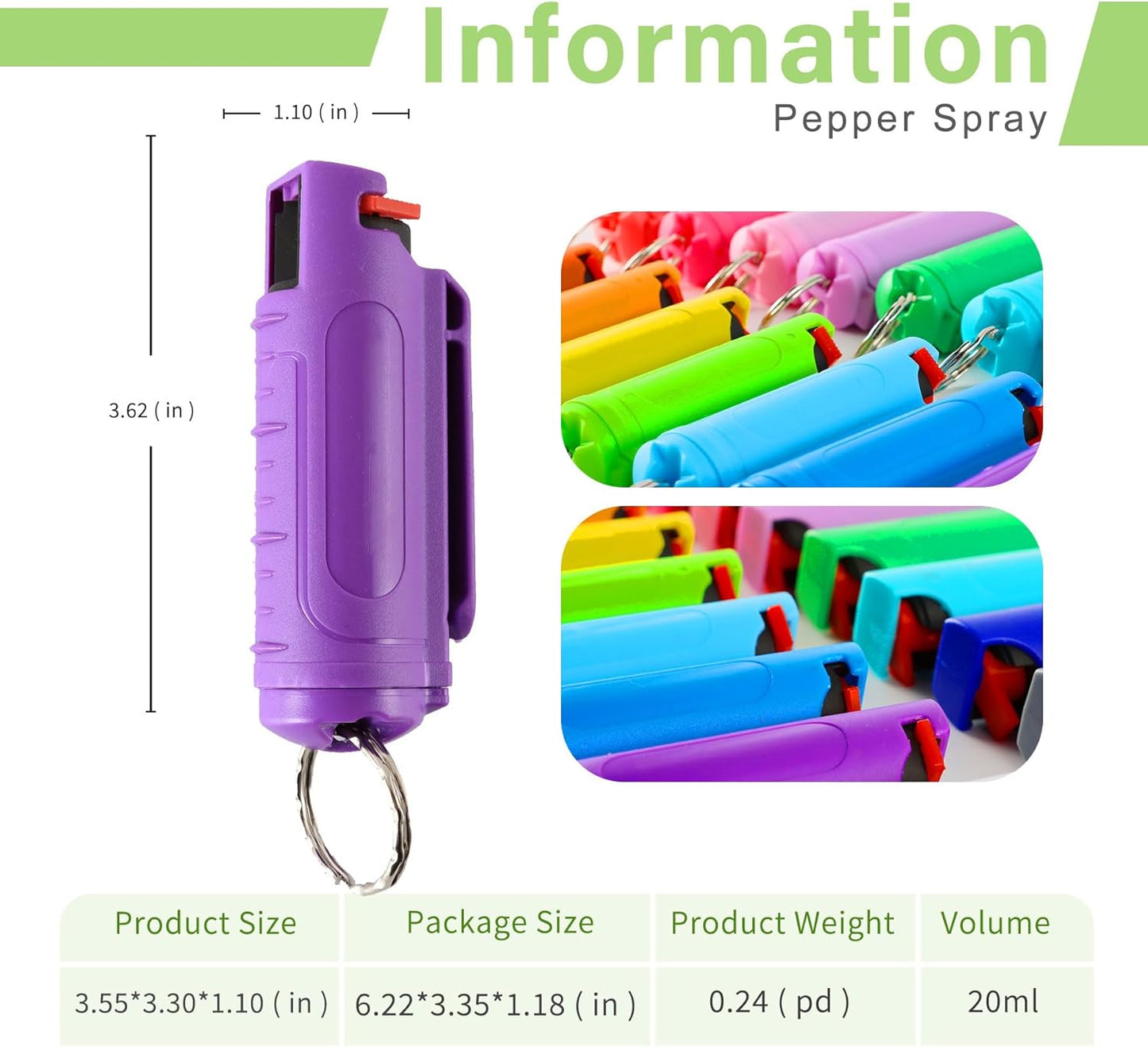 Multi Pack MagiUSA OC Pepper Spray Keychain Value Sets for Women Men 6 Pack or 8 Pack Self Defense Gel Kits Quick Release Compact Portable Personal Safety Tools Ideal Gift