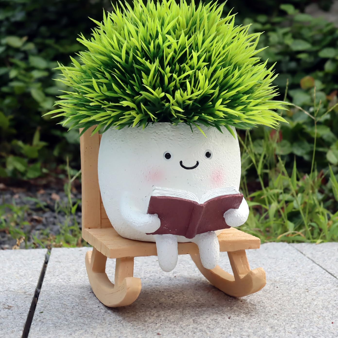 Funny Head Planters Face Pots, Adorable Human Face Flower Planter for Indoor Outdoor Plants, Unique Plant Holder Succulent Cactus Pots