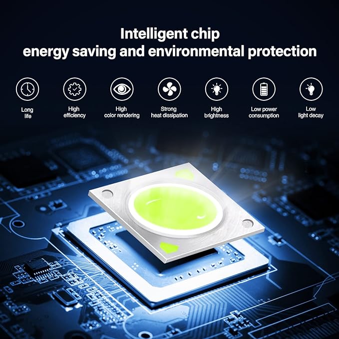 LemonBest LED Landscape Up Down Light 5W White LED Decorative Spotlight Lamp 110V with Plug for Indoor Outdoor Yard Step Wall Lighting (Cool White) (Include Spike)