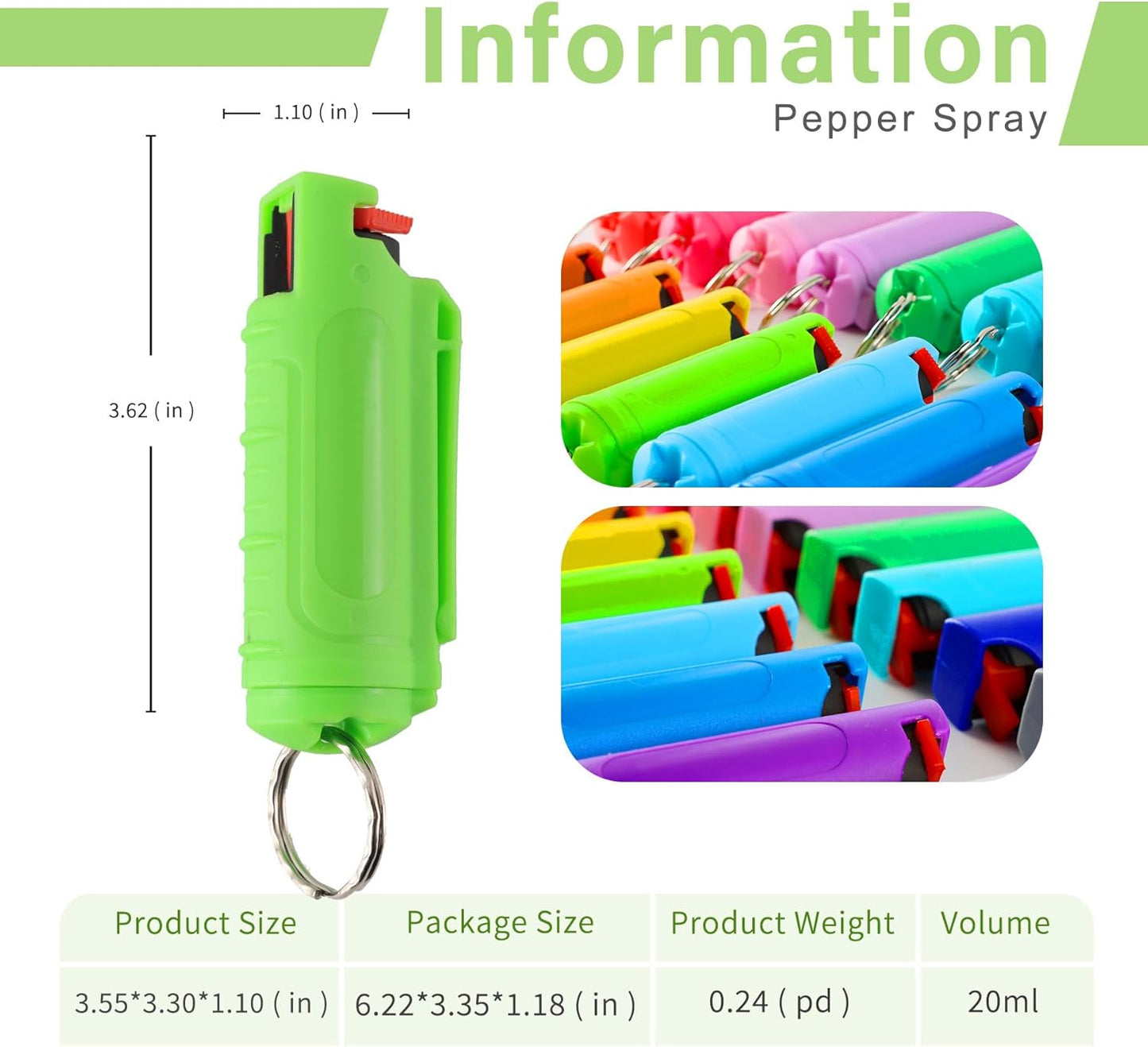 Multi Pack MagiUSA OC Pepper Spray Keychain Value Sets for Women Men 6 Pack or 8 Pack Self Defense Gel Kits Quick Release Compact Portable Personal Safety Tools Ideal Gift