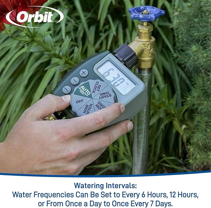 Orbit 62061N Single-Outlet Hose Watering Timer, 1 Outlet, Green (3-Pack 1 Outlet)