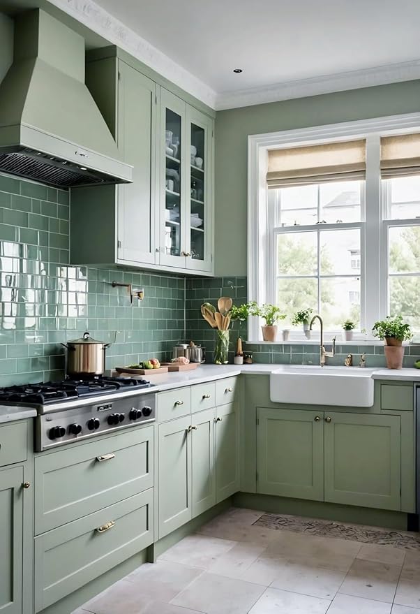 Dimoon 236''x23.6'' Green Peel and Stick Wallpaper Contact Paper Modern Self Adhesive Wall Paper Removable Renter Friendly Textured Solid Color Shelf Cabinet Vinyl Roll (236''x23.6'',Light Green)