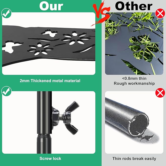 40’’ Metal Black Cat Silhouette Solar Garden Statue Outdoor with Color Changing Crackle Glass Ball Light Decorative Welcome Home Yard Sign Stakes