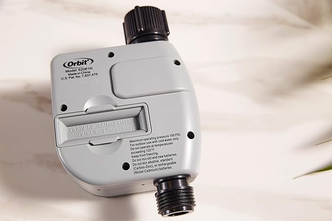 Orbit 62061N Single-Outlet Hose Watering Timer, 1 Outlet, Green
