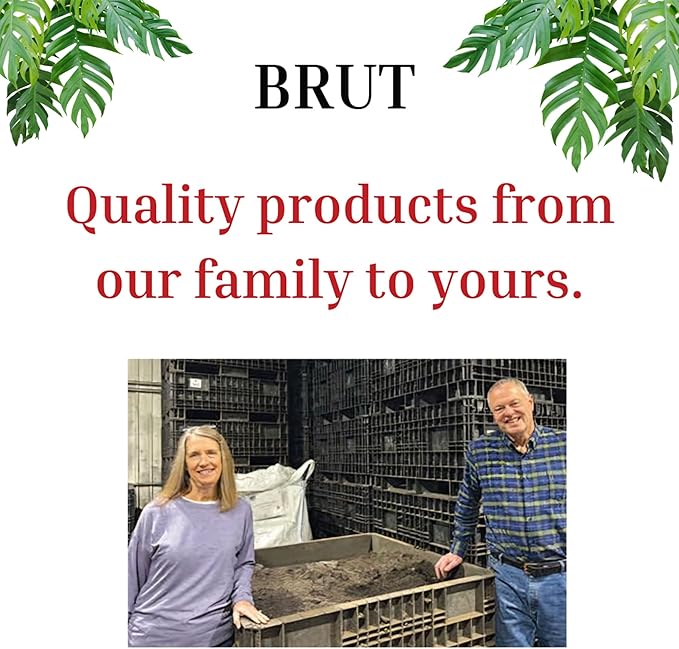 Brut Organic Potting Soil – 1 CF – Everything Your Plants Need in one Bag. Indoor and Outdoor Container Plants.