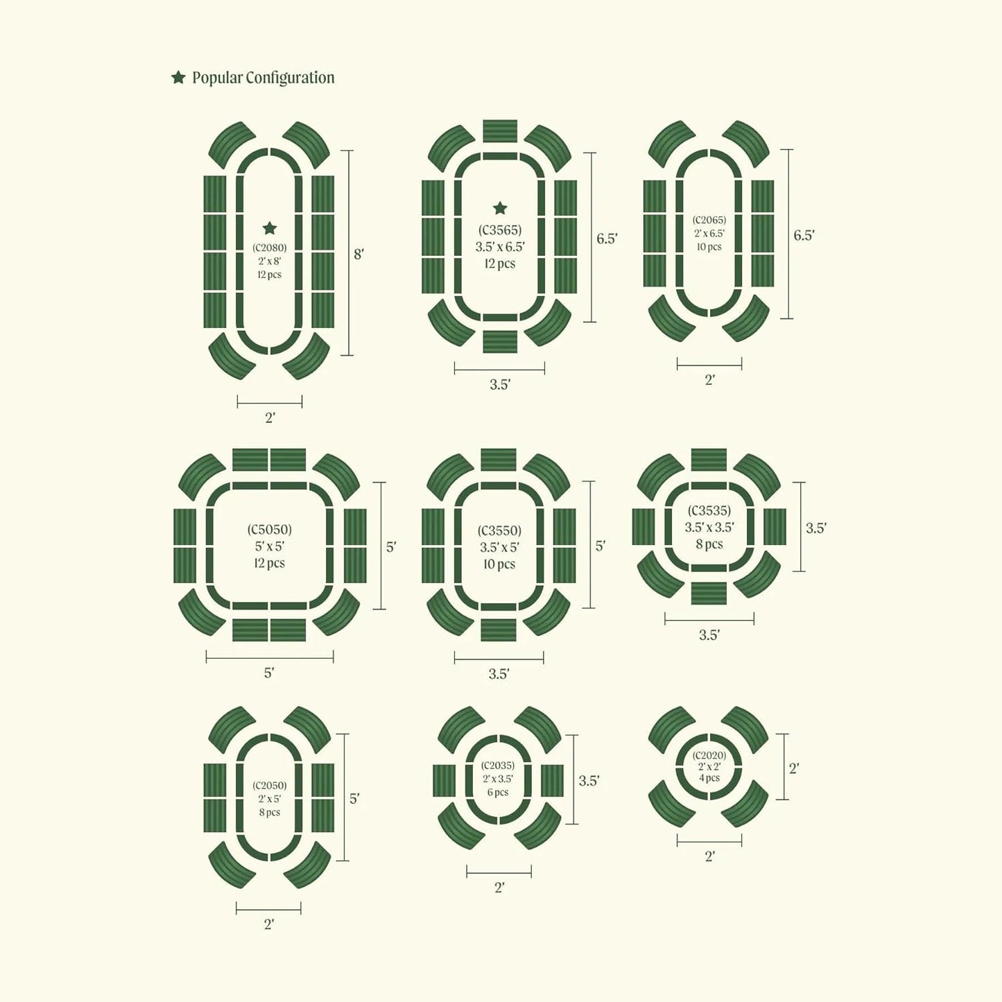 Vego garden 17" Tall 9 in 1 Novel Metal Raised Garden Bed Kits Modular Planter Beds with 2 in 1 Wrench & Magnetic Plant Tags for Vegetables Flowers, Terra Cotta