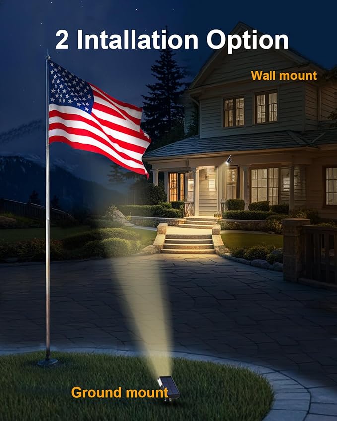 6 Pack Solar Powered Outdoor Spot Lights Outside Waterproof 20 LEDs Landscape Spotlights Dusk to Dawn for House Yard Tree, Plants, Walls, Path, Garden, Statues, Superior Accent Lamp Warm White