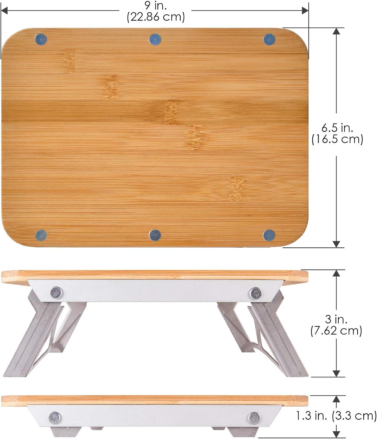 nCamp 4 Piece Outdoor Camping Cooking Stove Prep Surface Set with Carrying Case for Hiking and Backpacking