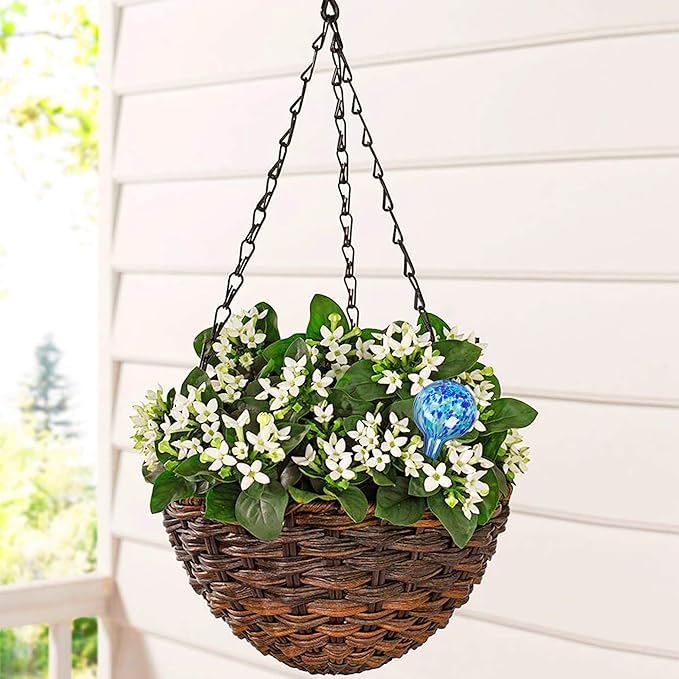 Plant Watering Globes Set of 4 - Small Self Watering Globes for Indoor & Outdoor Plants - Multicolored, Automatic, Glass Watering Bulbs for Daily Use, Plant Watering Devices