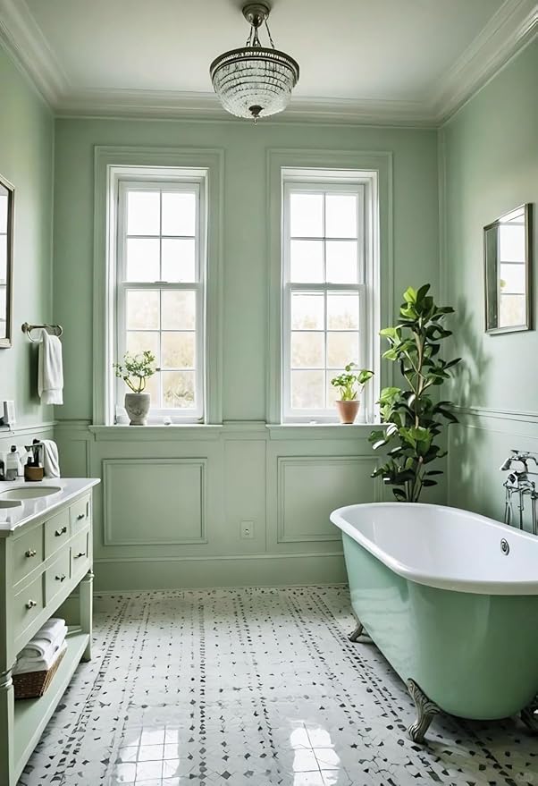 Dimoon 118''x23.6'' Green Peel and Stick Wallpaper Contact Paper Modern Self Adhesive Wall Paper Removable Renter Friendly Textured Solid Color Shelf Cabinet Vinyl Roll (118''x23.6'',Light Green)