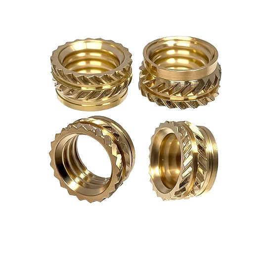 M8 Threaded Inserts-30 Pieces M8x5x10 Heat-Set Insert Brass Knurled Nuts Big Size for 3D Printing Components and Plastic Parts