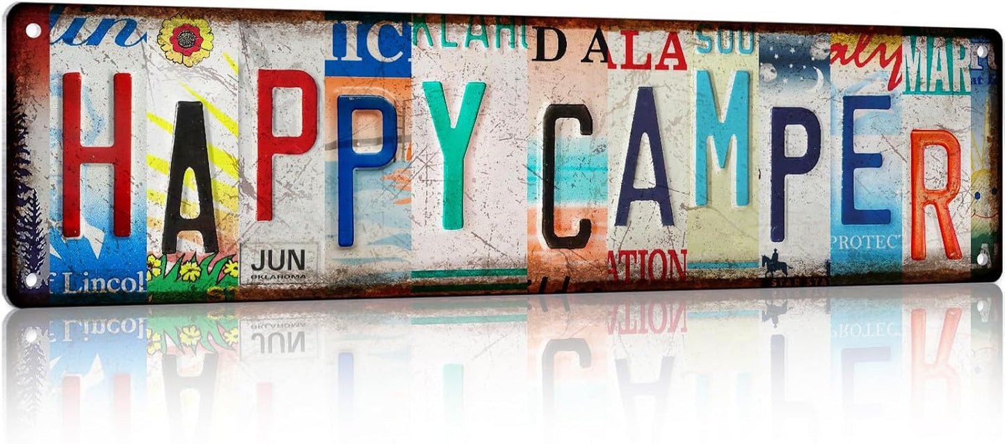 LALAWELL Camping Essentials Gear RV Accessories for Inside Camper Decor Must Haves Funny Stuff Cool Gifts for Men Travel Trailers Bedroom Wall Art