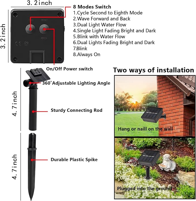 30FT Solar String Lights Outdoor Waterproof with Remote, 20 Edison Shatterproof Bulbs String Lights for Outside, Hemp Rope Solar Powered Lights with 8 Modes for Fence Tree Cafe Bistro Party
