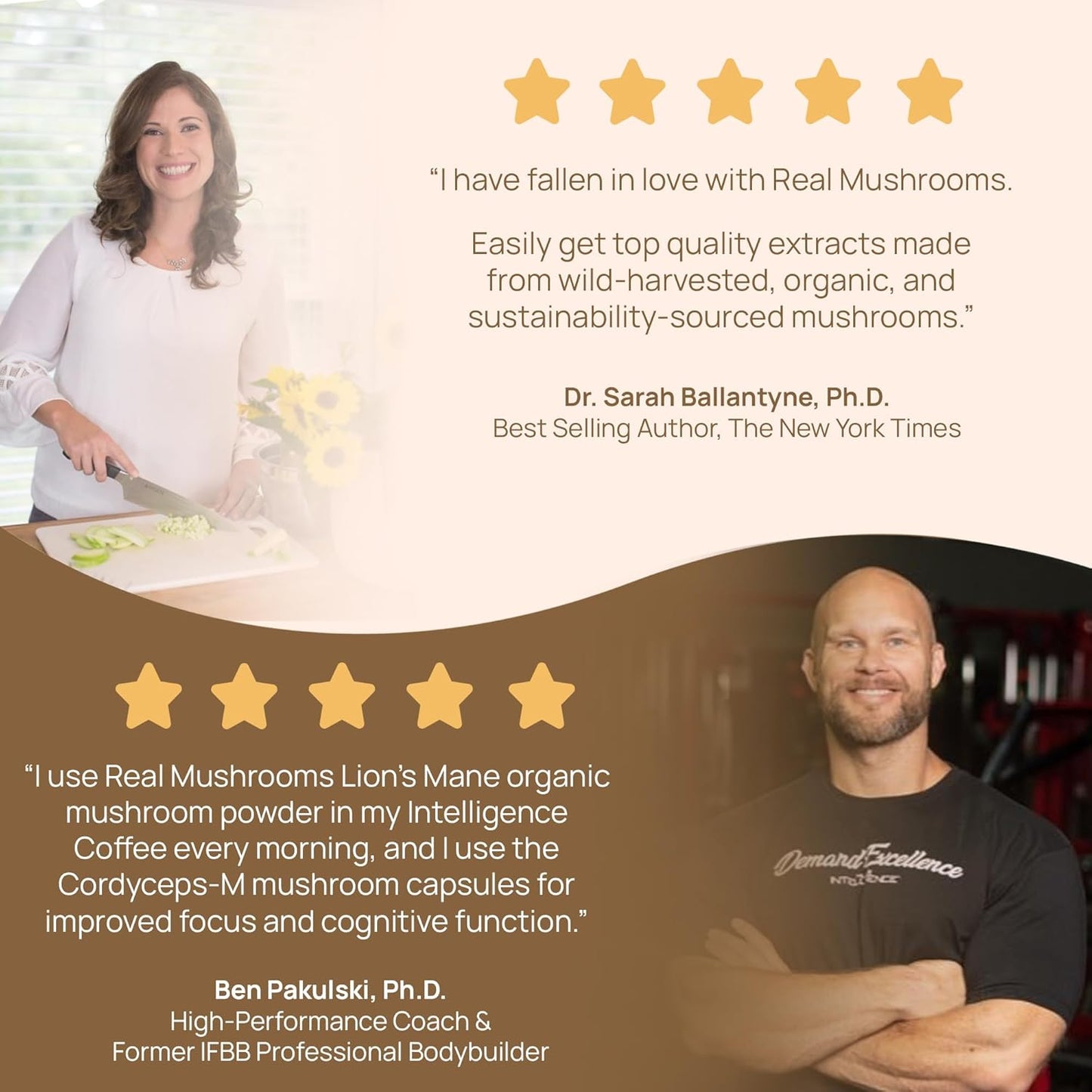 Real Mushrooms Lion’s Mane Supplement Powder - Organic Lions Mane Extract - Functional Mushrooms with Verified Beta Glucans – Functional Blend – Non-GMO, Vegan with 150 Servings