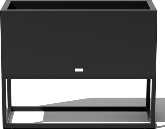 Veradek Block Series Raised Long Box Planter for Patio & Garden | Durable All-Weather Use with Aluminum Stand | Modern Décor for Herbs, Flowers