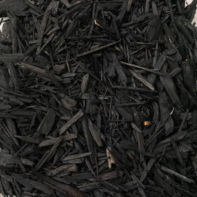 Organic Black Mulch - Provide Natural Nutrients for Strong and Resilient Plants - 20 QUARTS