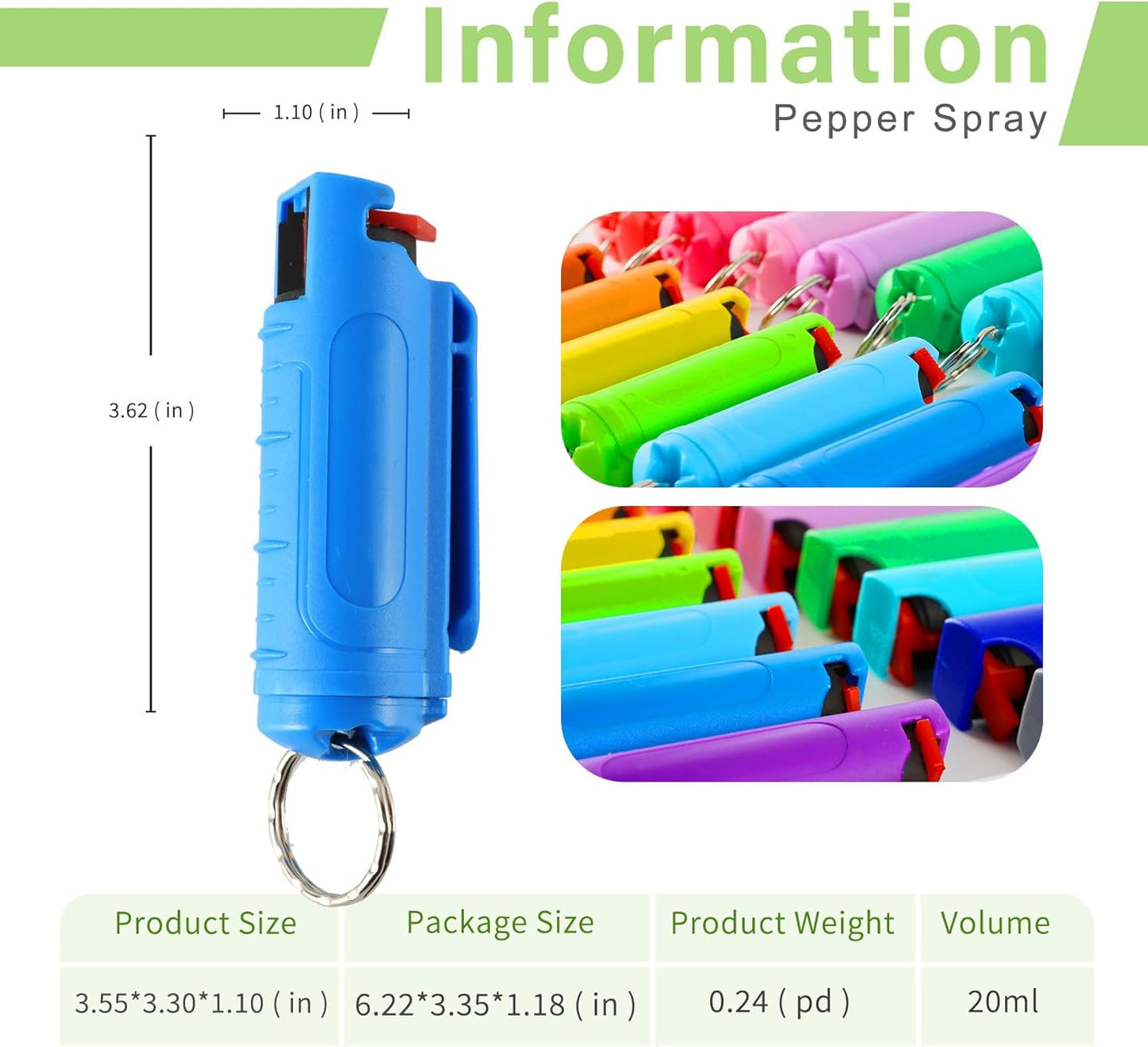 Multi Pack MagiUSA OC Pepper Spray Keychain Value Sets for Women Men 6 Pack or 8 Pack Self Defense Gel Kits Quick Release Compact Portable Personal Safety Tools Ideal Gift