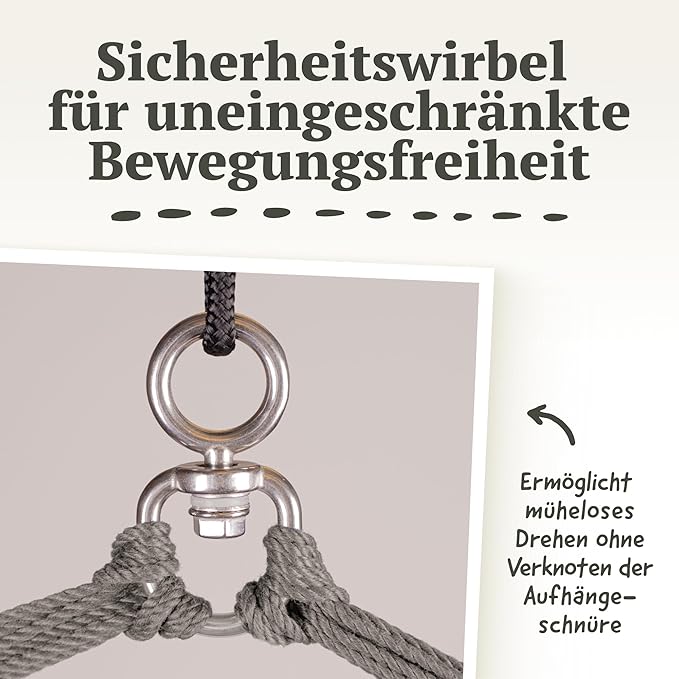 LA SIESTA® - Large Comfort Domingo Hammock Swing Chair & CasaMount - Weather & Tear Resistant Hanging Chair - Outdoor Indoor Hammock Chair w/Suspension Kit for Walls Ceilings Square Beams - Toucan