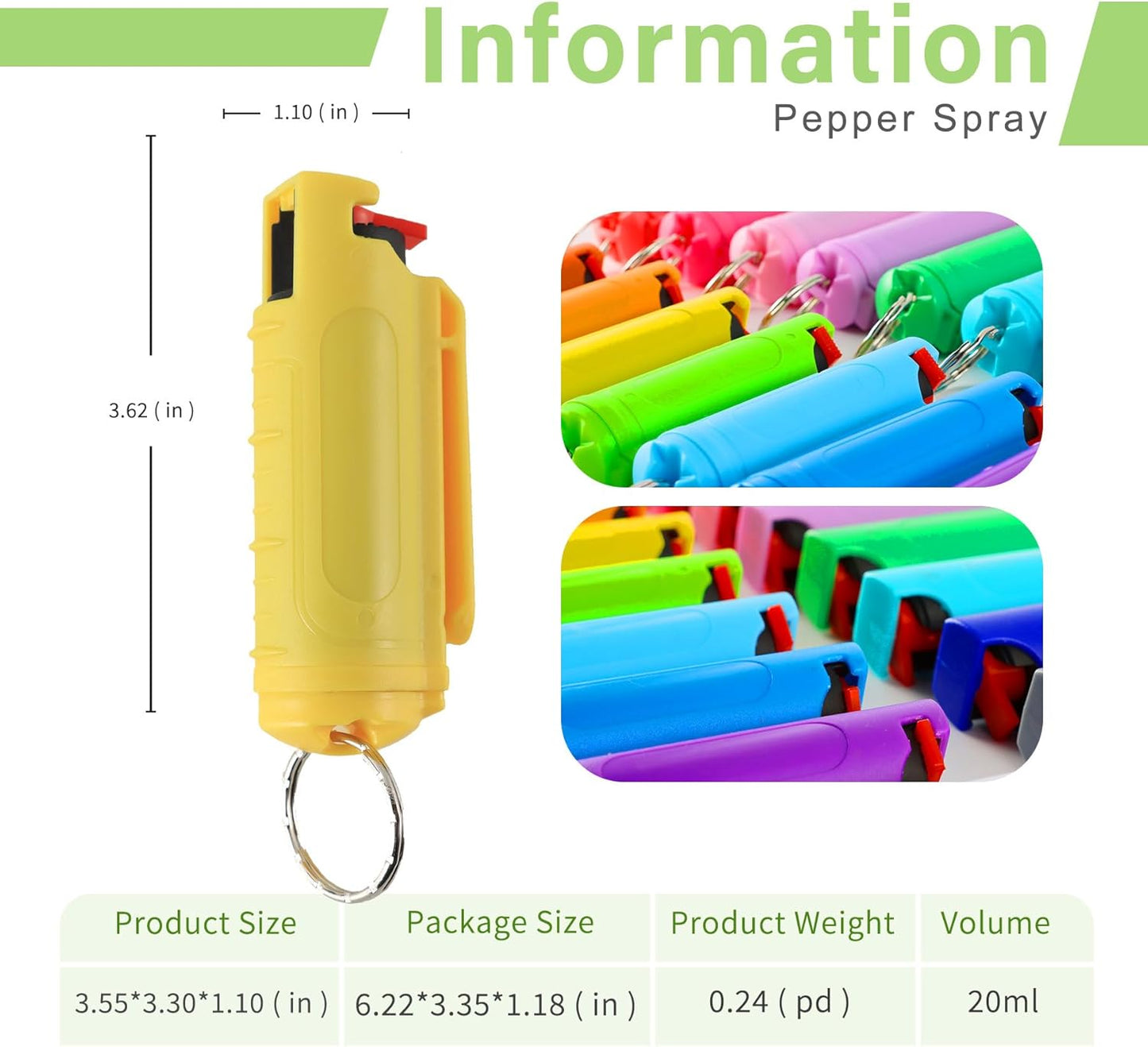 Multi Pack MagiUSA OC Pepper Spray Keychain Value Sets for Women Men 6 Pack or 8 Pack Self Defense Gel Kits Quick Release Compact Portable Personal Safety Tools Ideal Gift