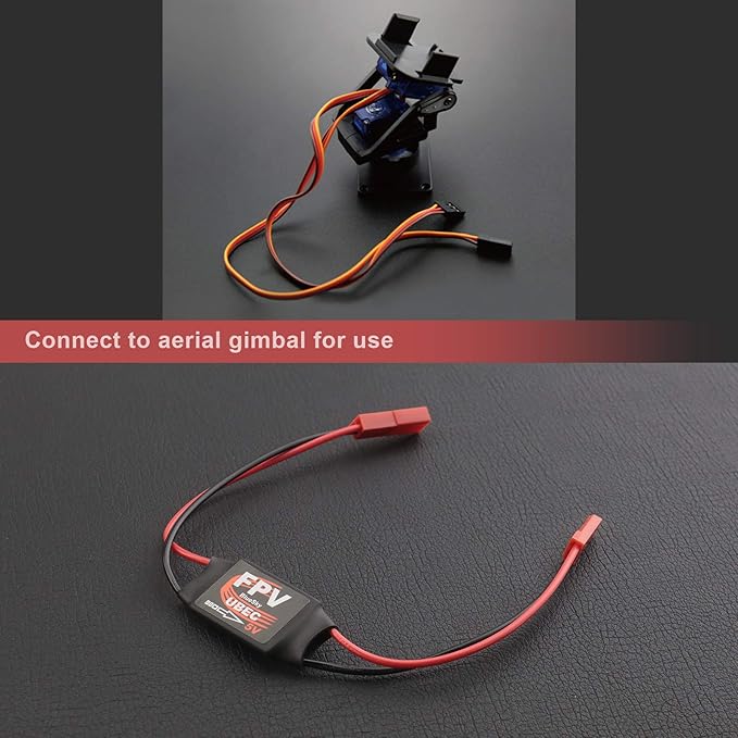 SING F LTD 2Pcs UBEC-3A 5V Mini BEC 2-6S DC-DC Converter Module Regulator FPV Image Transmission for RC Airplane FPV Gimbal Telemetry Device