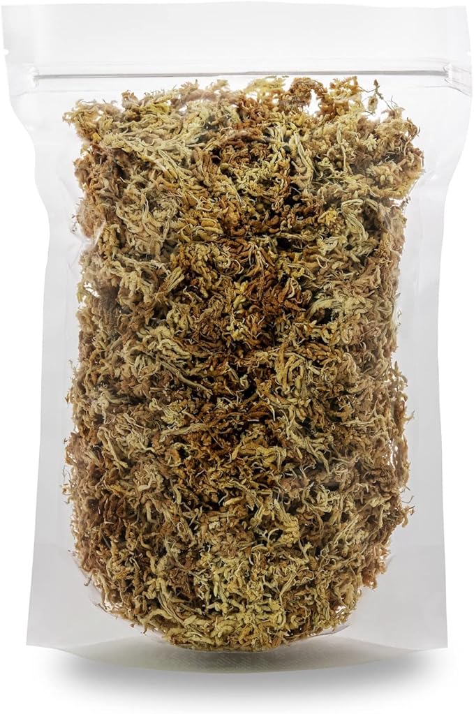 Premium Grade Sphagnum Moss by Gardenera - Organic Hand Mixed New Zealand Long Fibered Sphagnum Moss Orchid - 2 Quart