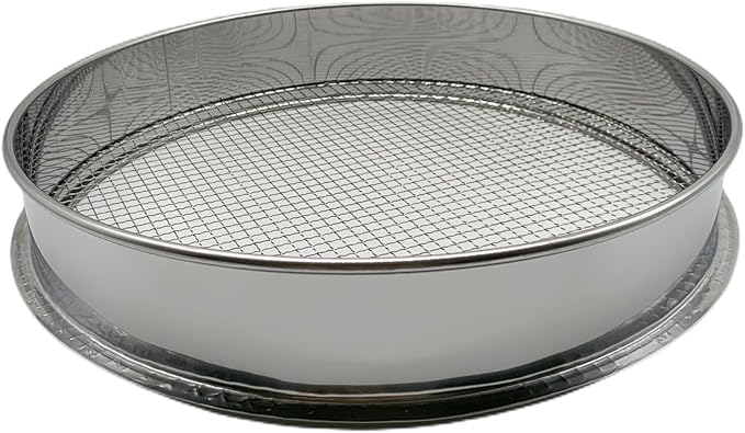Soil Sieve for Garen -12 inches Soil Sifter for Rocks Compost-Sifting pan (1/4”Mesh Screen)