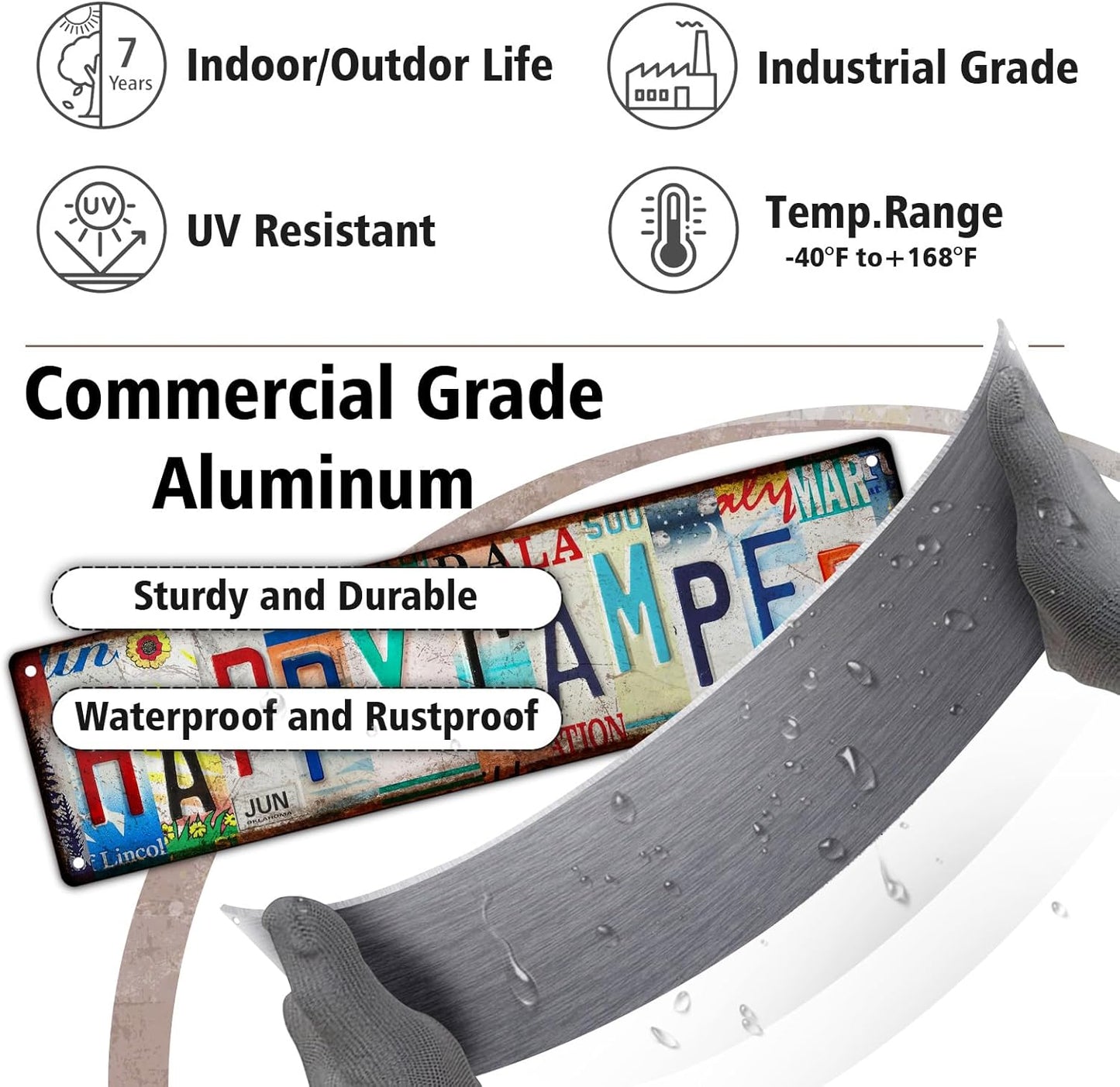 LALAWELL Camping Essentials Gear RV Accessories for Inside Camper Decor Must Haves Funny Stuff Cool Gifts for Men Travel Trailers Bedroom Wall Art