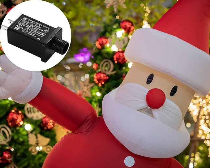 Replacement Yard Inflatable Adapter Power Supply Adaptor - 12V 1.0A 1Pcs - Inflatable Plug Replacement Class 2 Power Supply - for Halloween Yard Blow Up Decorations