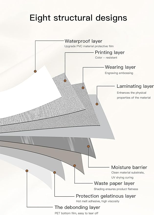 Dimoon 118''x15.7'' Cream Skin Peel and Stick Wallpaper Contact Paper Modern Self Adhesive Wall Paper Removable Renter Friendly Textured Solid Color Cabinet Vinyl Roll (118''x15.7'',Cream Skin)