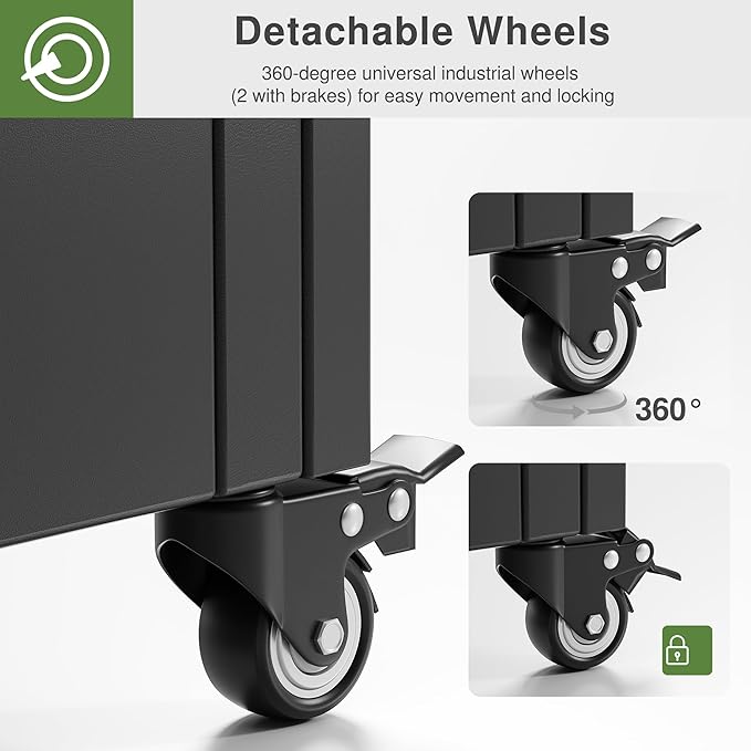 Casaphoria Metal Raised Garden Bed with Trellis and Wheels, 72"x47"x16" Arched Planter Box for Climbing Plants, Vegetables & Vines, Features Drainage Holes and Privacy Screen (Black-Star)